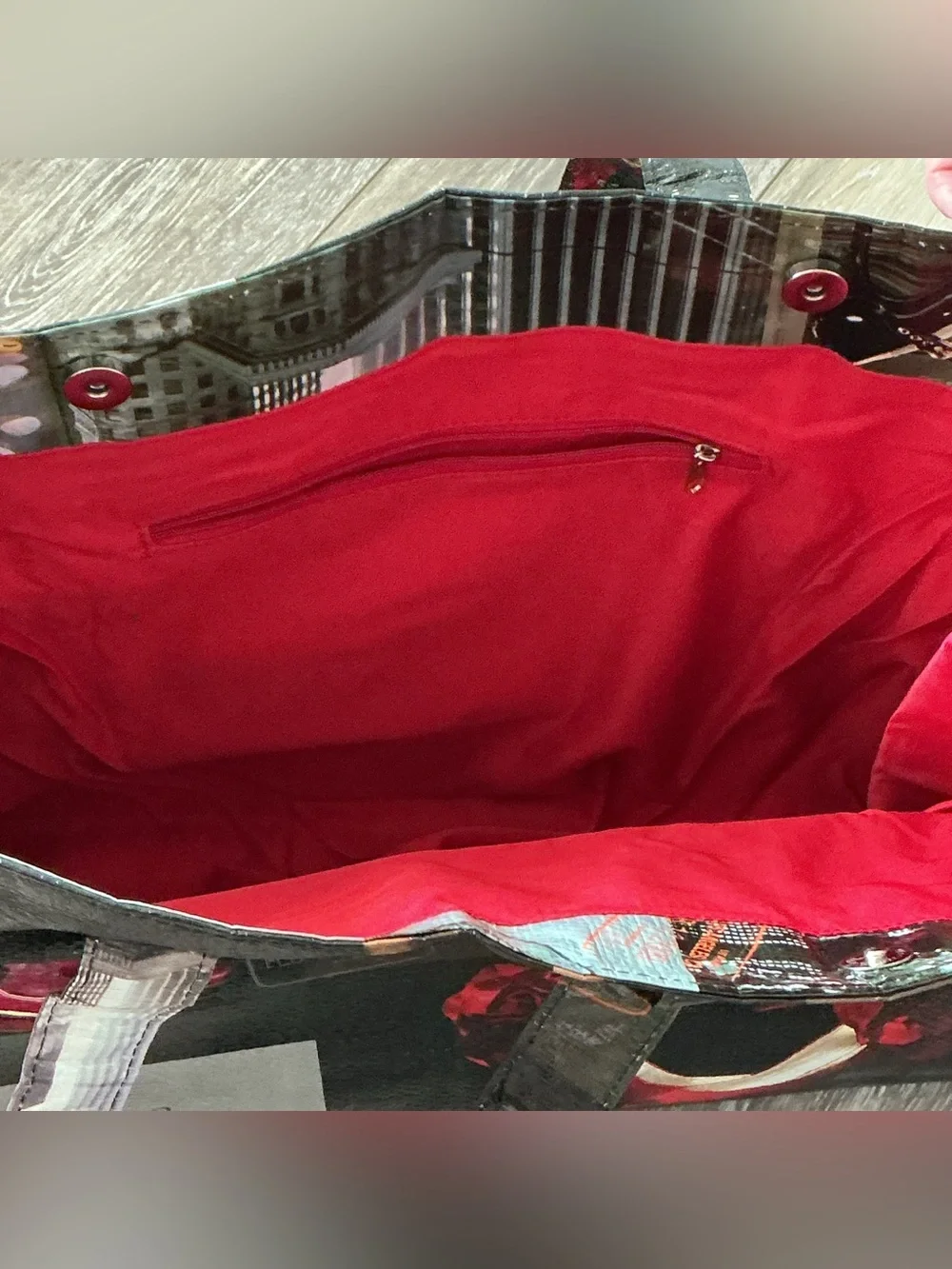 NWT DSW Red High Heel Print Tote Bag - Fashionable Women’s Bag